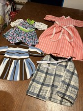 VINTAGE DOLLs 3 Dresses & Cape