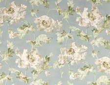 COLEFAX AND FOWLER CURTAIN FABRIC DESIGN Meriden 2.6 METRES BLUE  LINEN BLEND