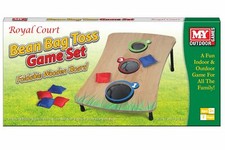 Bean Bag Toss Game Set "Royal Court" Indoor/Outdoor Games - Wooden, Foldable