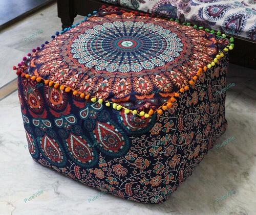 Pouf ottoman ethnic indian - pouf,