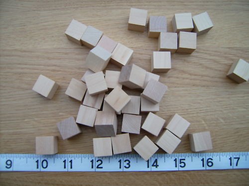 20x wood cubes - cubes., /