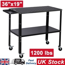36"x19" Welding Workbench Table Heavy 1200lbs Welding Table Portable Work Bench