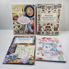 4x Cross Stitch Pattern Books