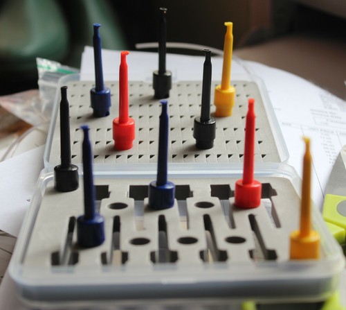 Fly tying display - tying, box