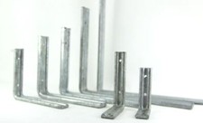 Heavy Duty Shelf Brackets Fluted Angled Galvanised Steel Shelving Rack Support