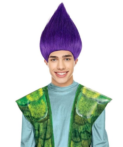 Purple troll wig tall - purple,