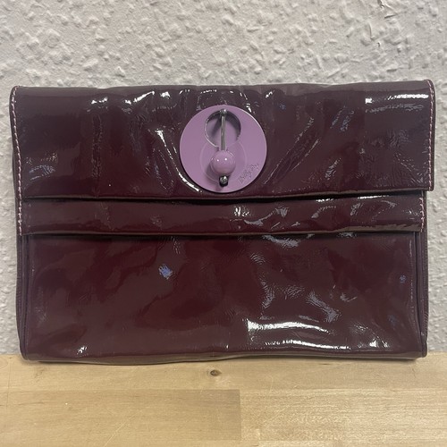 Billy bag clutch purple patent - bag,