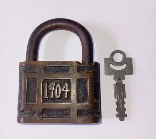 Antique solid brass standard - antique,