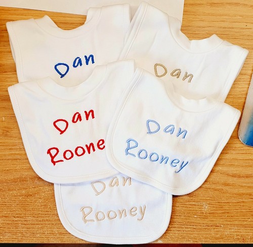 Personalised baby bib - personalised,