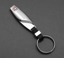Honda Chrome Metal Keyring Key