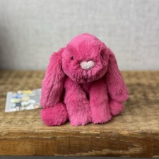Jellycat Hot Pink Tiny Smudge Bunny - Custom Dyed Smudge - One Available