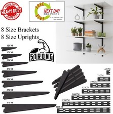 Twin slot shelving black - shelving,