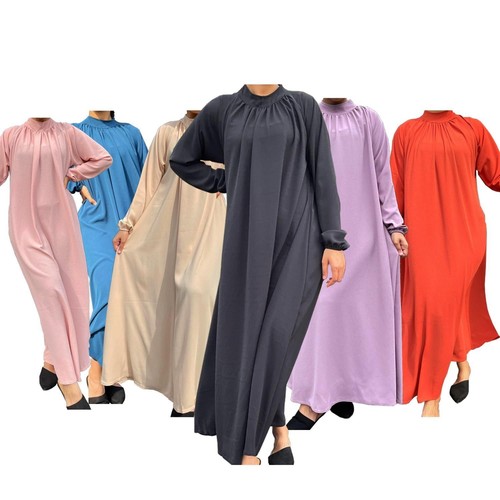 Womens plain black abaya - plain,