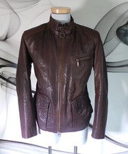 HIGH END DESIGNER Barbour TWO TONE LEATHER WINDCHEATER JACKET COAT SIZE L vinted