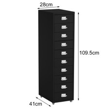 Chest 3/4/5/6/8/10 Drawer Filing Cabinet Garage Office Metal Storage Draw Unit