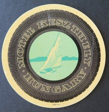 Old suitcase label MOTEL