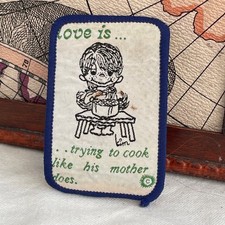 Vintage Patch LOVE IS...trying