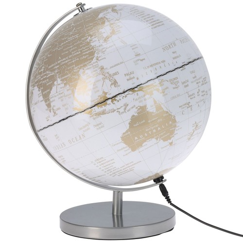 White world globe with - white,