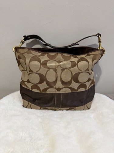 Coach signature canvas hobo - coach,