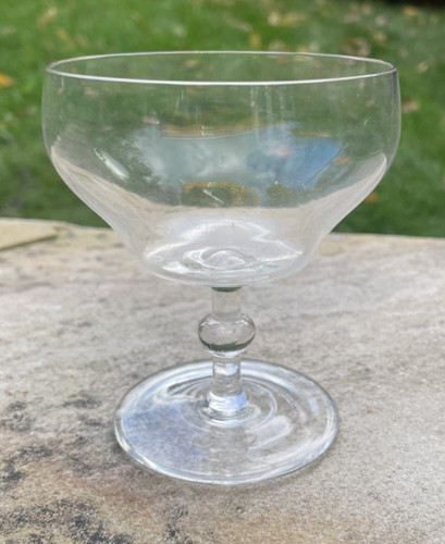 Clear glass champagne saucer - clear,