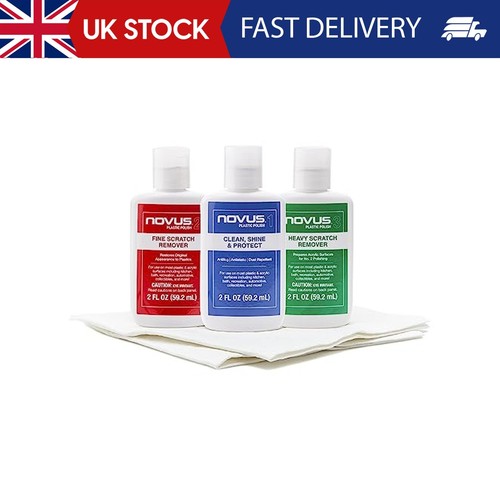 Novus plastic polish - kit, 1&2