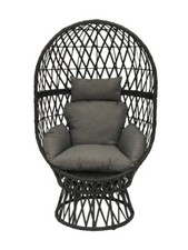 Status Swivel Egg Chair Rattan