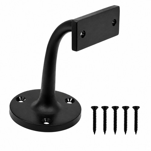 Black handrail brackets - brackets, strong