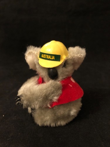 Vintage koala bear with yellow