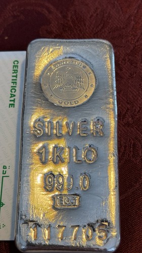 1kg dubai solid silver - 1kg,
