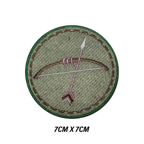 Archery merit badge iron - archery,