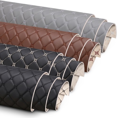 Pebble grain quilted - quilted, faux