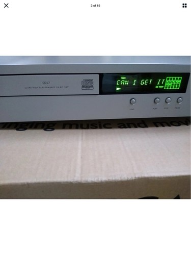 Arcam fmj cd17 - cd17, player