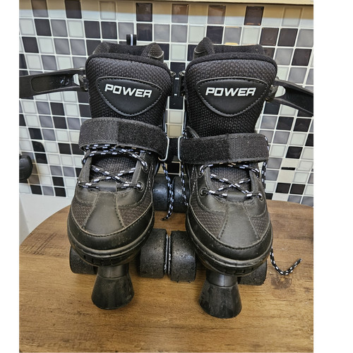 Power adjustable quad roller - power,
