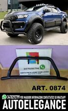 BULL BAR ANTERIORE NERO PER FORD RANGER TK T6 T7 2015-2019 IN ACCIAIO 90MM 0874