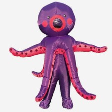 Adult Inflatable Giant Octopus Costume Animal Blow Up Suit Funny Fancy Dress
