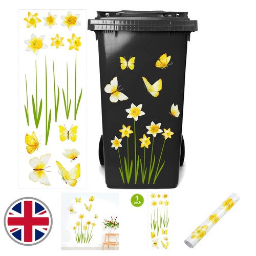 Durable flower wheelie bin - wheelie,