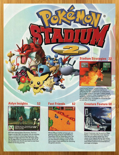 2001 pokemon stadium n64 - 2001,
