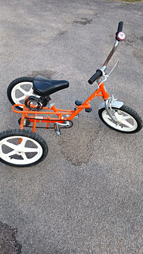 Orange pedal tricycle - pedal,
