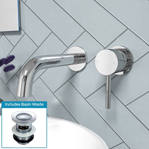 Remy wall mounted curved spout - mounted,