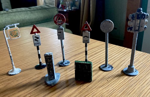 Vintage toy metal - vintage, road