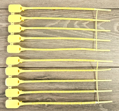 Yellow plastic security - yellow,