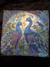 Vintage Style Peacock Cushion Covers Pillowcase Set of 4 45x45cm