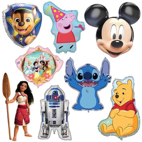 Large kids character balloons - large,