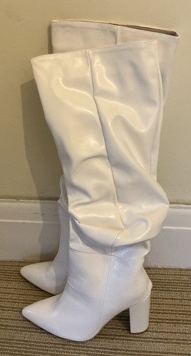 Ladies white knee height - white,