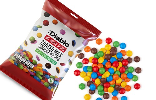 Diablo coated milk chocolate - milk,