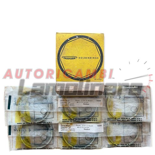 Elastic bands piston - , segments