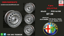 4 alloy wheels 6x15 4x108 gta