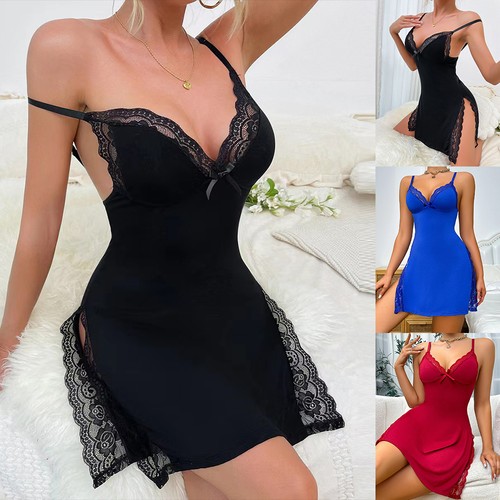 Women sexy lace nightdress - women,