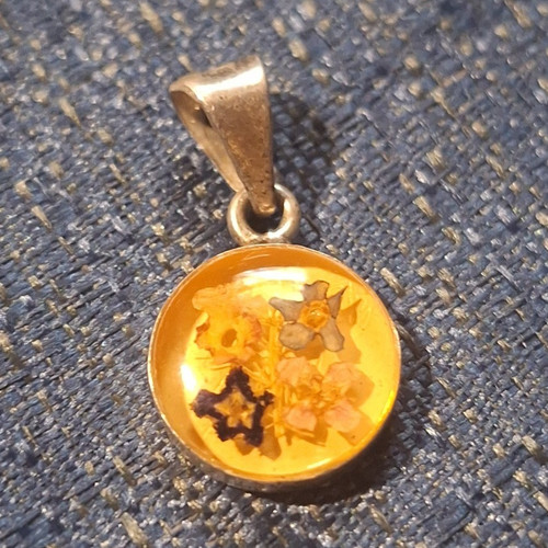 Vintage sterling silver - silver, round