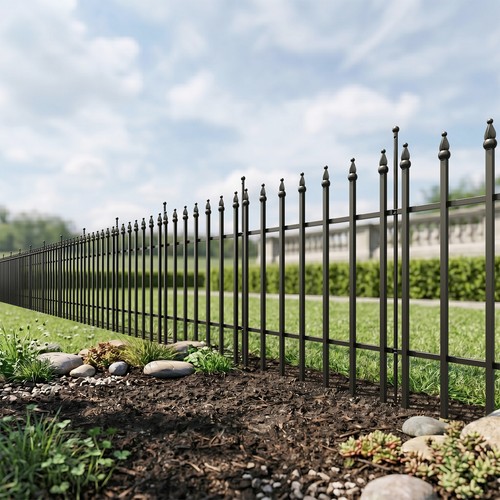 5pcs metal garden fence panels - 5pcs,